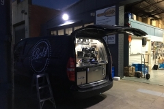 Bald barista